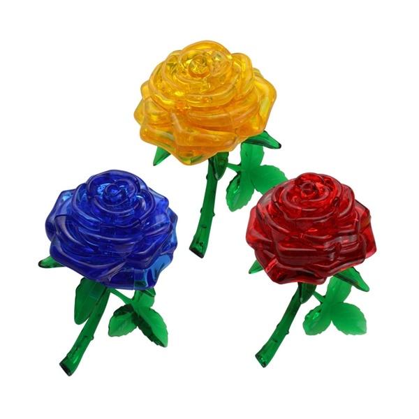Crystal Puzzle - xếp hình Hoa Hồng3D