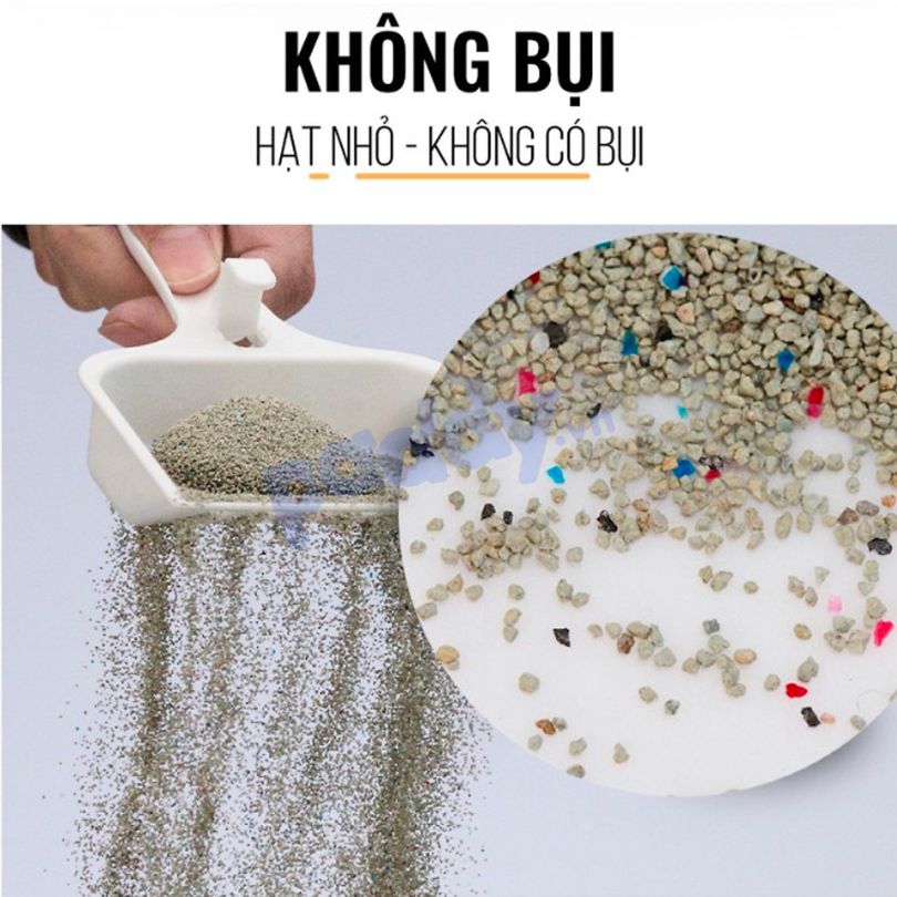 Cát Mèo Đất Sét Đá Khoáng Núi Lửa Hysen Clean 4kg