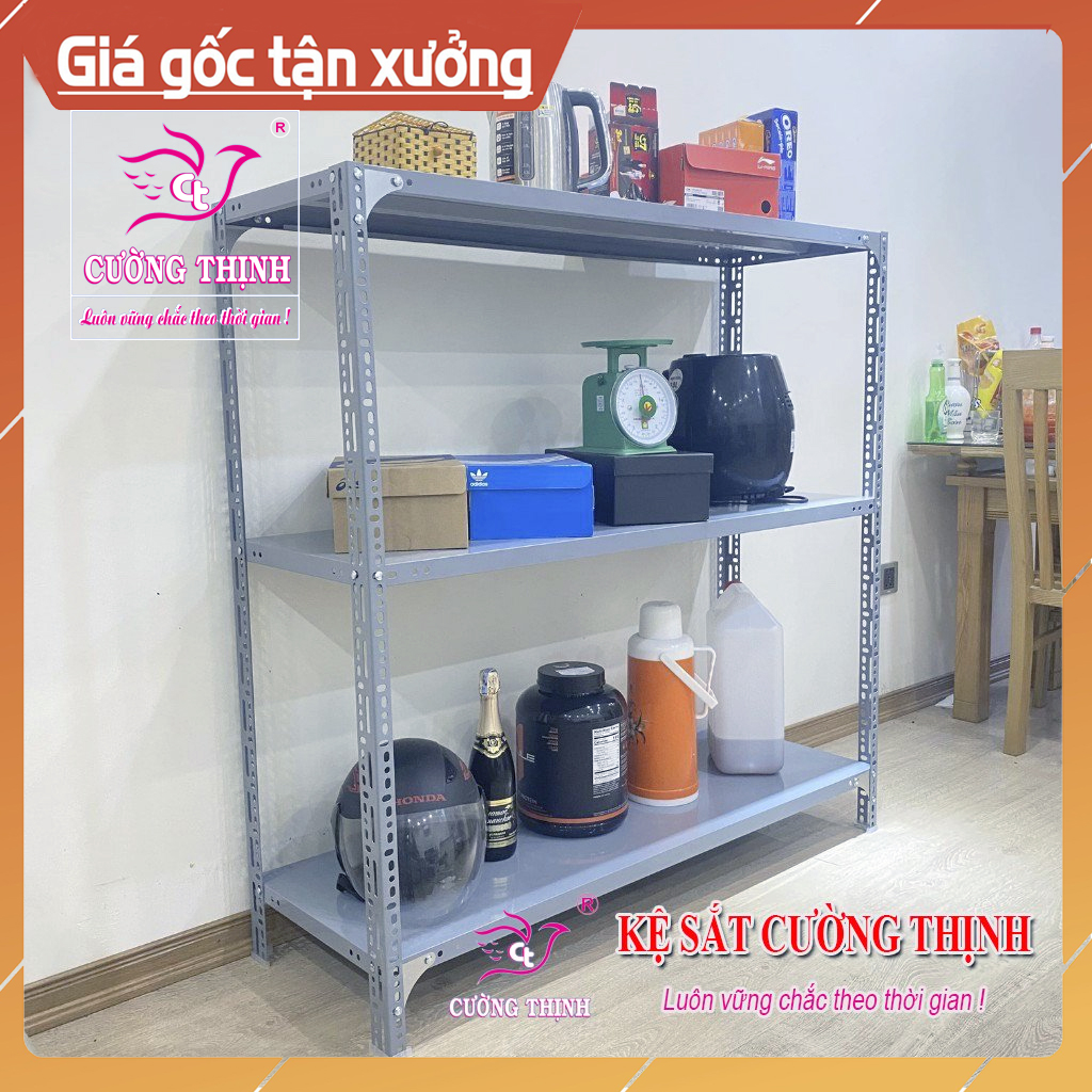 KỆ SẮT ĐA NĂNG MINI 3 TẦNG C100 x D80 x R40