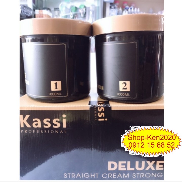 Kem duỗi ép tóc Kassi Deluxe 1000ml x2