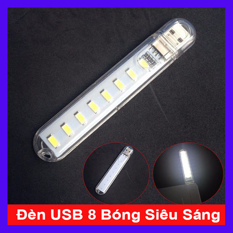 Đèn led usb 8 đèn siêu sáng
