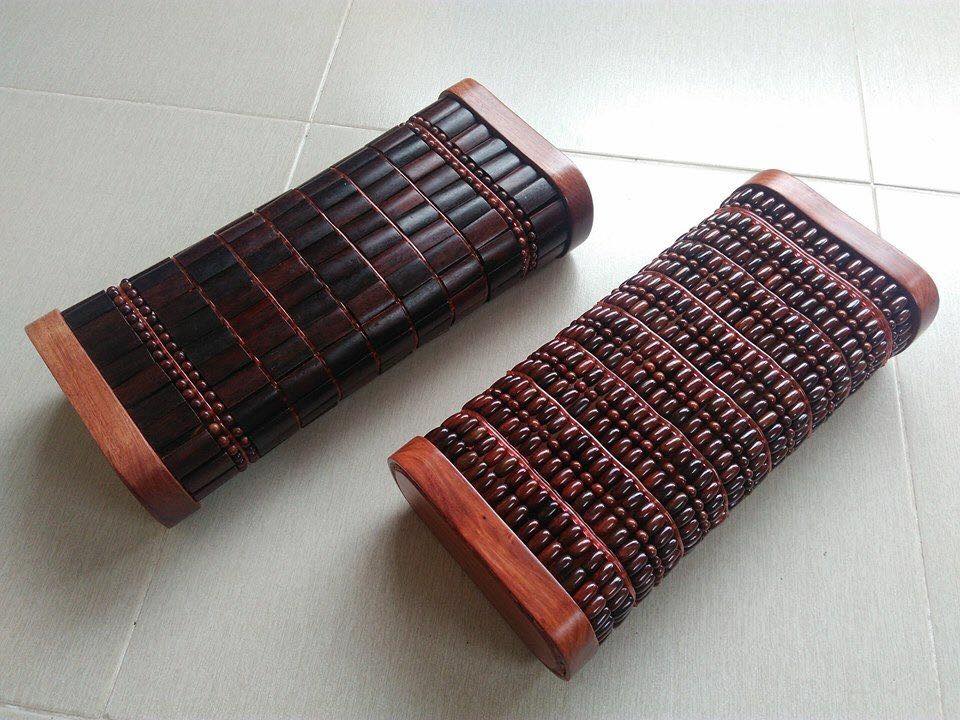 Gối Hạt Gỗ Trắc Cao Cấp ( hình thật )