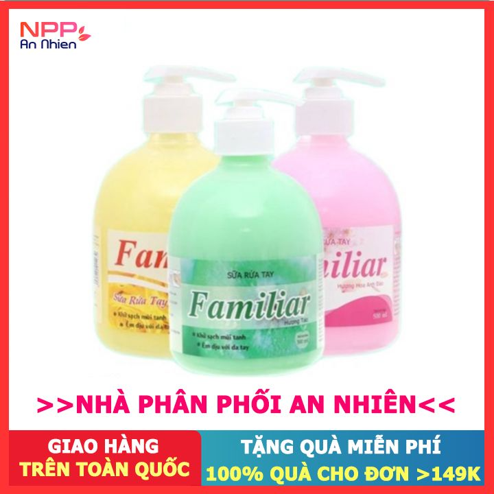 Nước rửa tay Familiar 500ml [hương Táo hoa Anh đào Blooming love 500ml]
