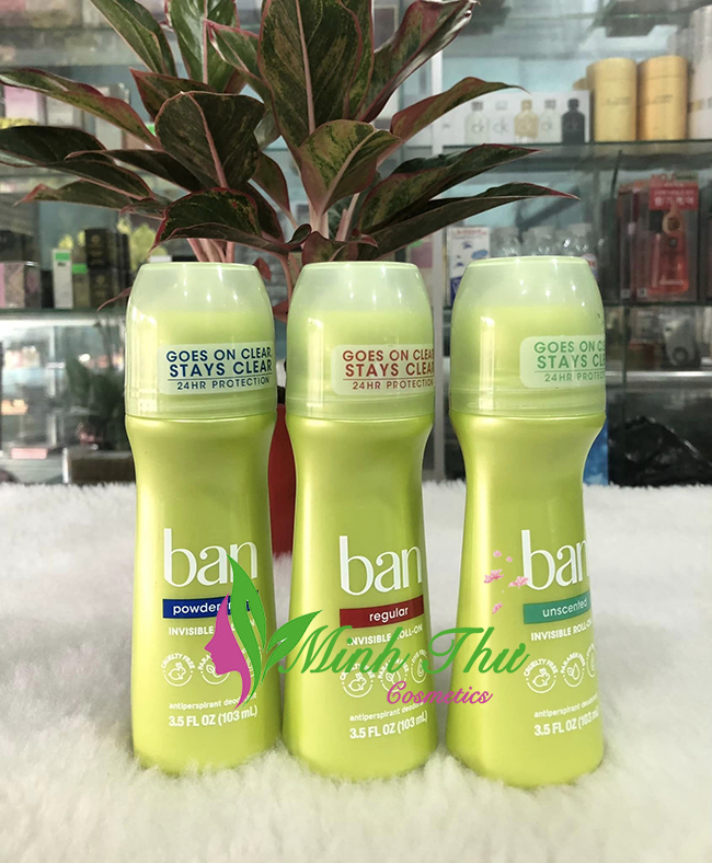 Lăn khử mùi Ban Invisible Roll-On 103ml