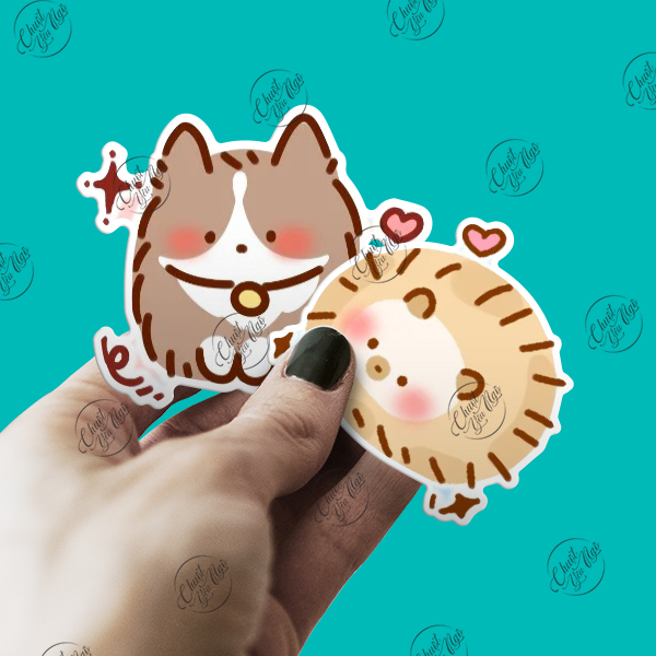 Bộ sticker THÚ BÔNG dễ thương đang yêu