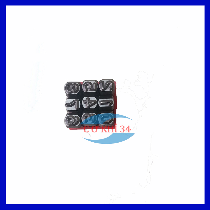Bộ đục số đóng số 6mm YC ( Xuôi )
