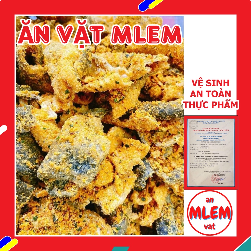 Da cá trứng muối đồ ăn vặt đậm đà thơm ngon