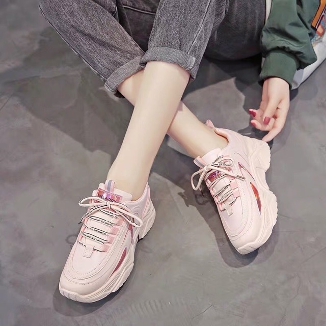 Giầy Nữ Thể Thao Sneaker TK Phản Quang Thời Trang Trẻ (shophanhan)