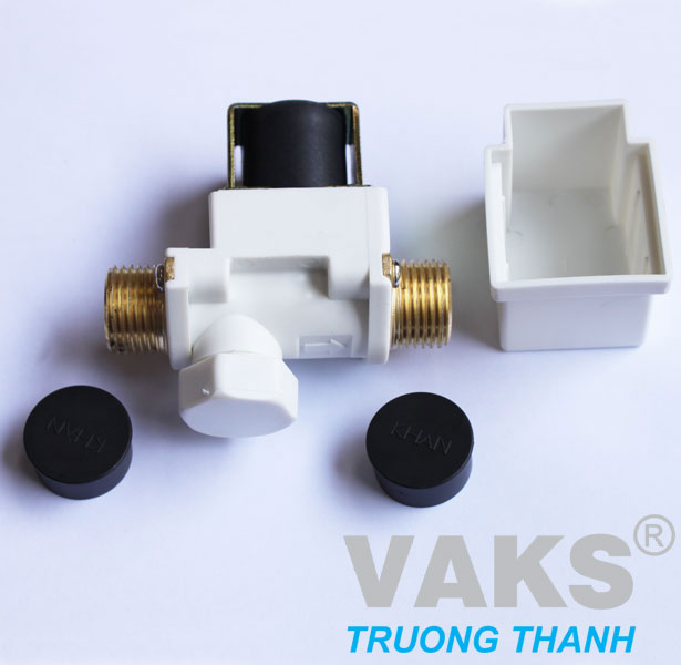 [HCM]Van điện từ KHAN - DC12V ren ngoài ống phi 21mm  (thường đóng)