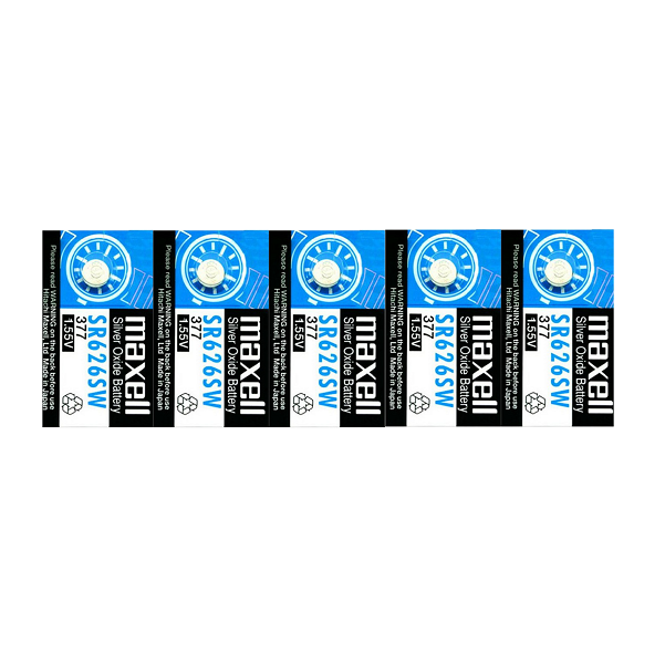 Pin SR626SW / 377 Maxell 1.55V Lithium - vỉ 5 viên