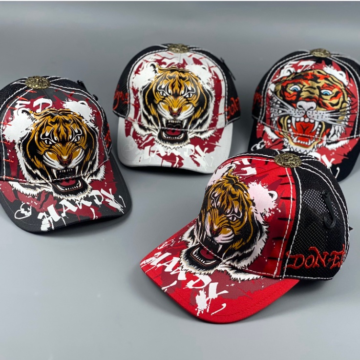 Tiger baseball cap ultra-stylish cool snapback cap-mesh cap