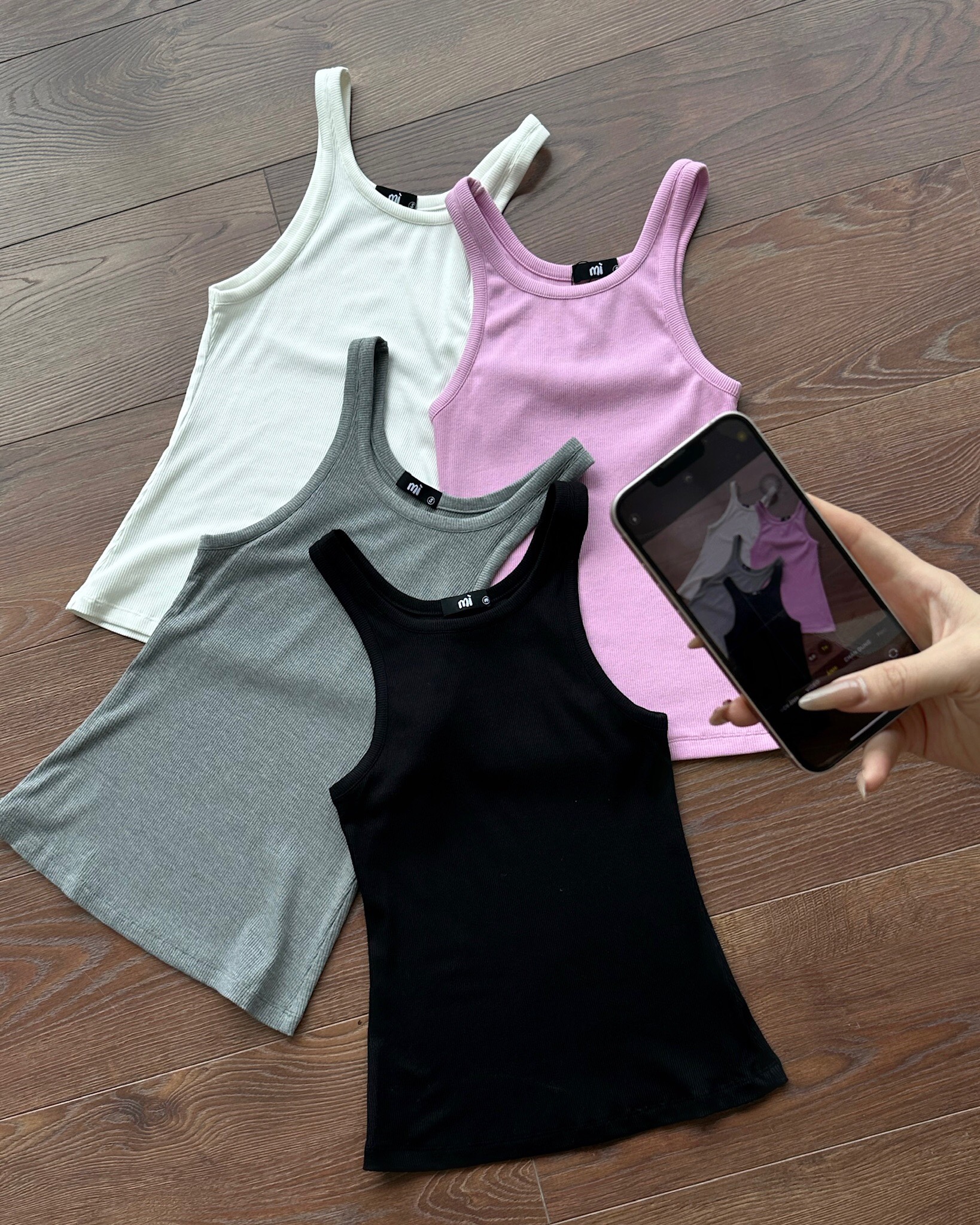 MÌ - ÁO KIỂU BA LỖ - KINU TANK TOP
