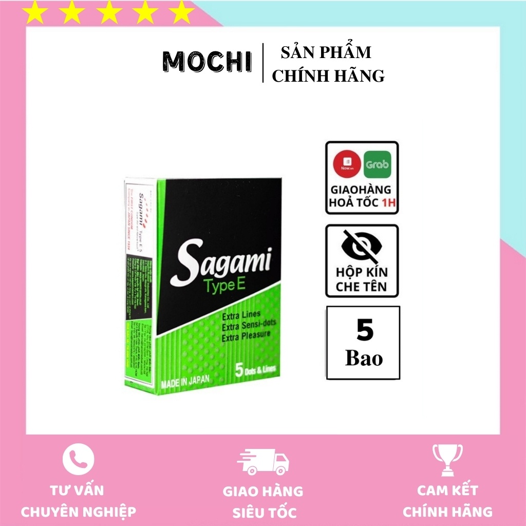 Bao cao su sagami type e - gân gai .
