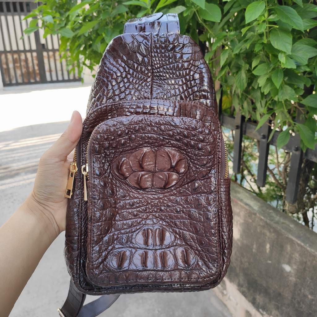 [FREE SHIP] Túi nam đeo ngực [GÙ CÁ SẤU ĐẲNG CẤP ĐÍCH THỰC]