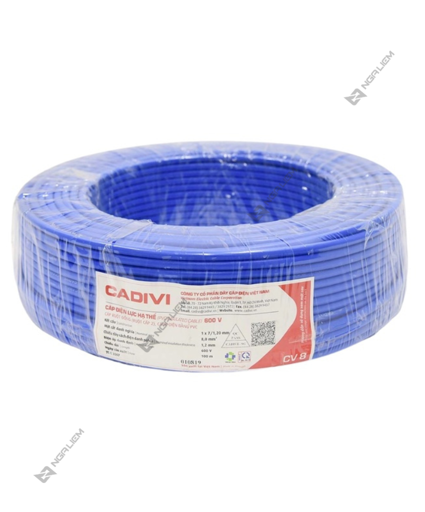 Dây Điện Đơn CV 8.0 - 10.0 mm CADIVI [CUỘN 100 MÉT]