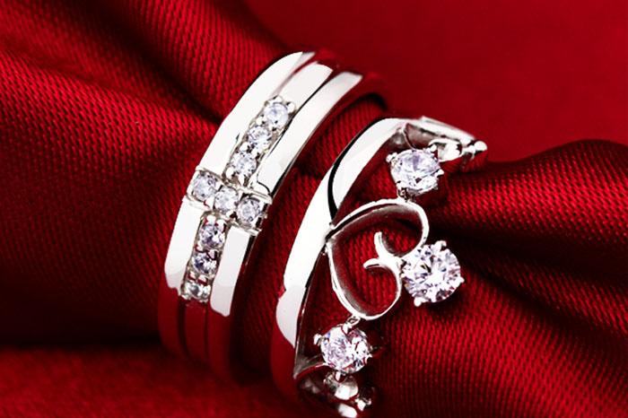 Nhẫn Đôi Vua Và Nữ Hoàng Bạc Hiểu Minh NC068S