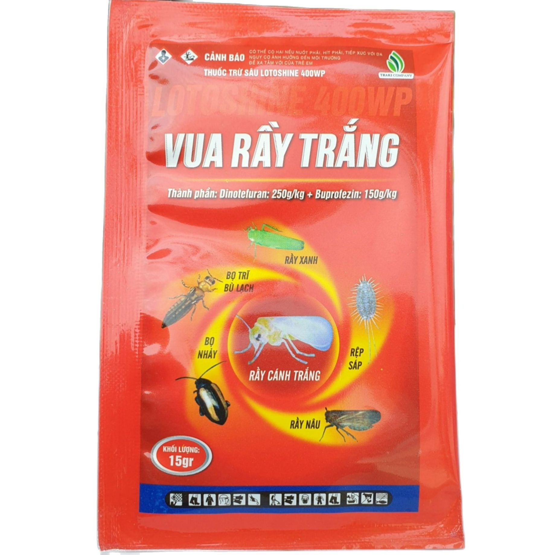 💎 Thuốc trừ sâu VUA RẦY TRẮNG (15g)💖 Lotoshine 400WP