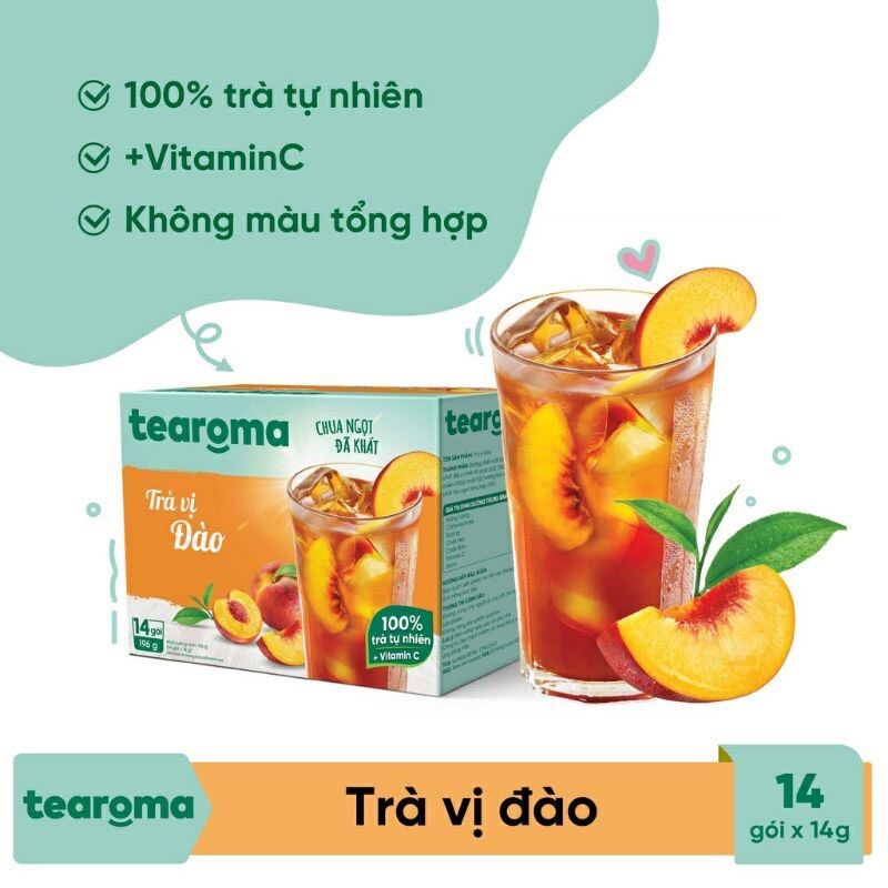 Trà Tearoma Hòa Tan Hộp 196g (14 gói)