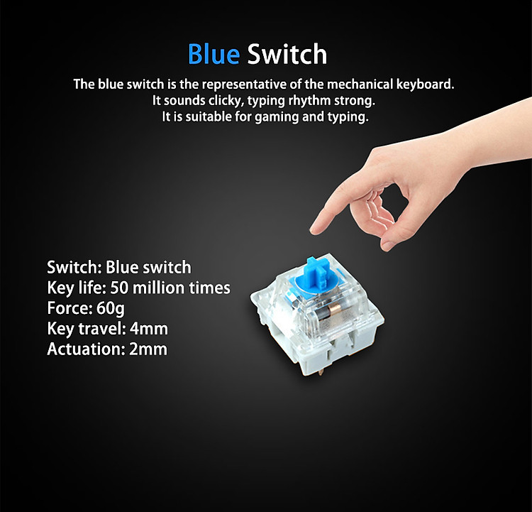 Bàn Phím Giả Cơ Chuyên Game Kaw K900 Xịn Như Blue Switch Bosston MK912 - Bàn Phím Máy Tính Chuyên Nghiệp - Có 10 Chế Độ Chuyển Đèn LED