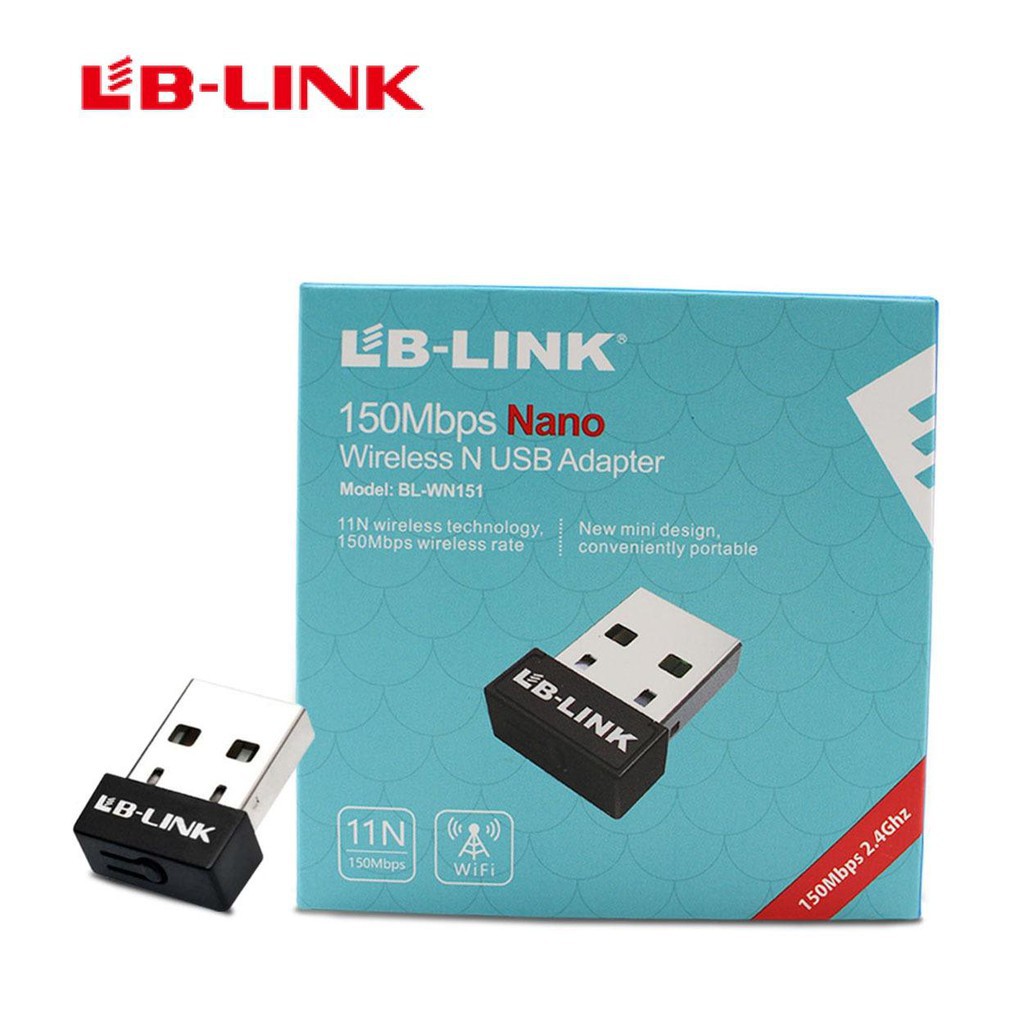 Đầu USB Thu Wifi LB-LINK BL-WN151 siêu nhỏ gọn - Chuẩn hãng