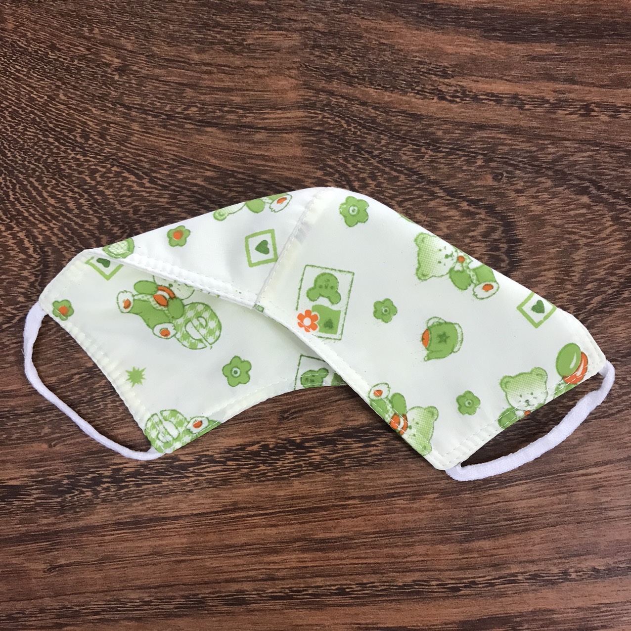 Combo 5 khẩu trang 3 lớp 2 mặt vải siêu giống nhau có 2 hình thú và bông lựa chọn ảnh thật giao màu ngẫu nhiên