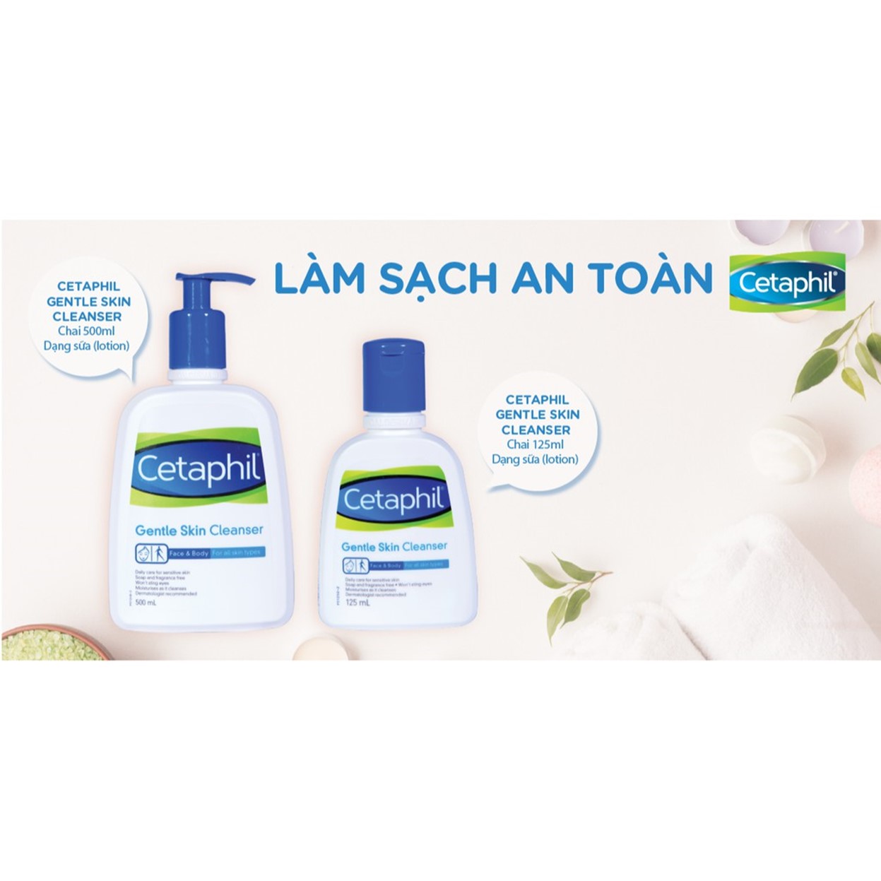 Sữa rửa mặt Cetaphil Gentle Skin Cleanser 59ml