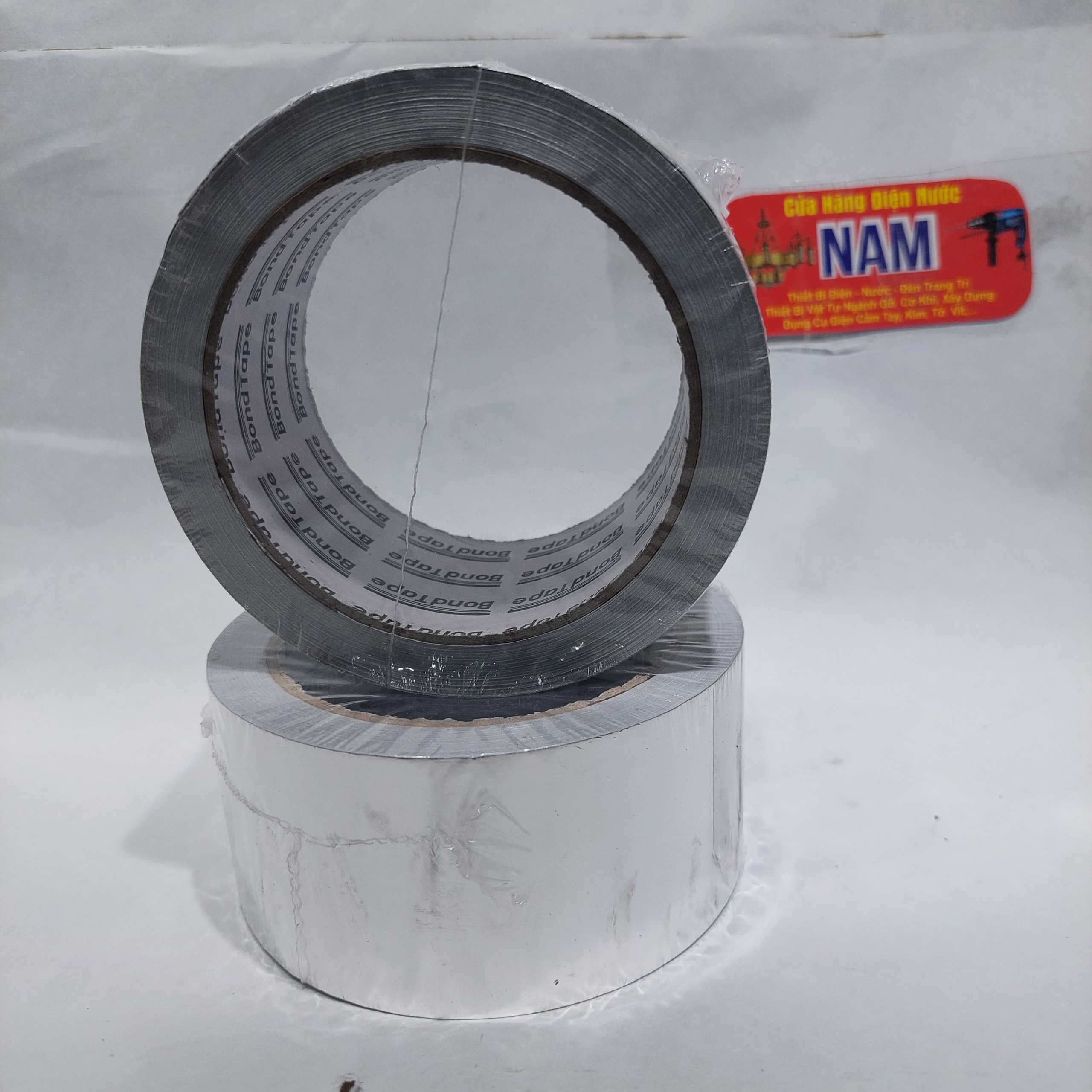 1 cuộn Băng keo bạc nhôm Băng keo Bạc Băng keo chịu nhiệt Bản 5cm, dài 20 mét Băng keo bạc nhôm, Băng keo chịu nhiệt, băng keo ngành lạnh, băng keo dán tủ đông, dán máy lạnh , dàn nóng lạnh Cửa Hàng Nam