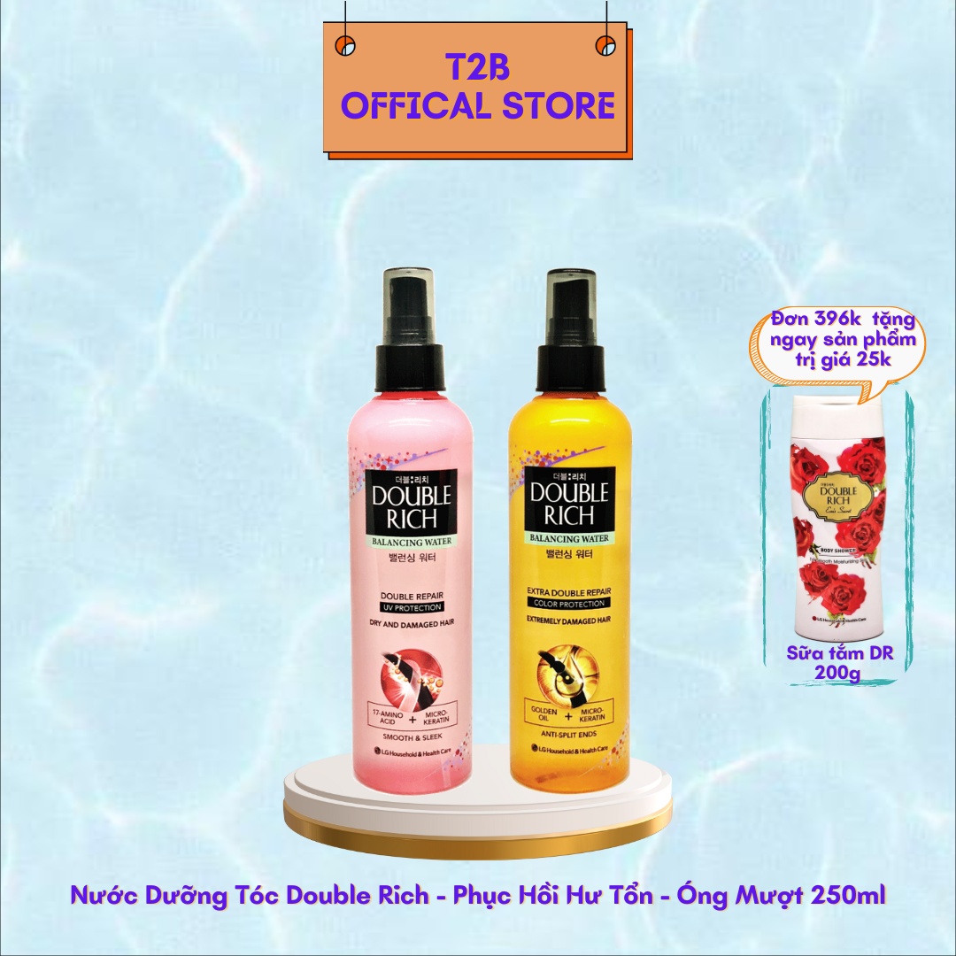 Nước Dưỡng Tóc Double Rich - Óng Mượt Cho Tóc Nhuộm 250ml - Cam