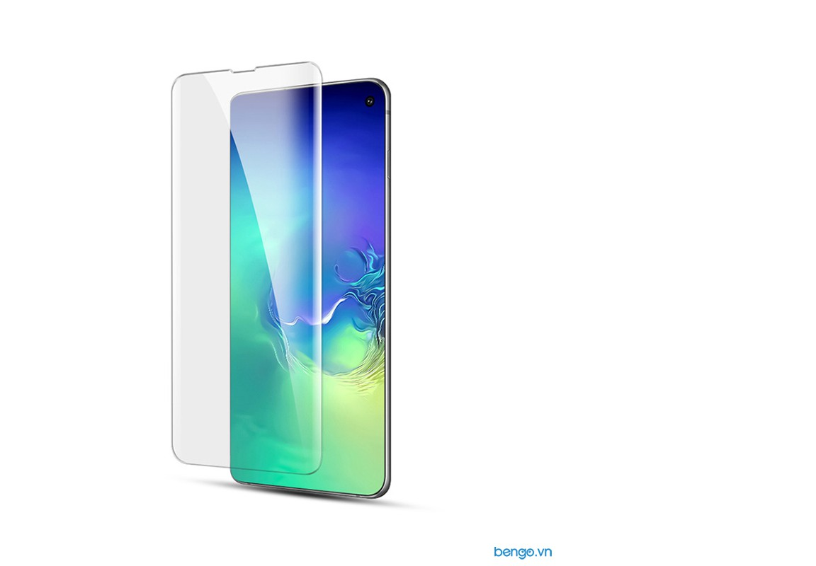 Kính cường lực cho Samsung S10 5G trong suốt Full màn hình Full keo UV