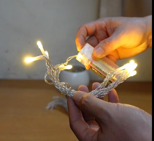 Đèn led trang trí mẫu tròn nhỏ dùng pin tiểu