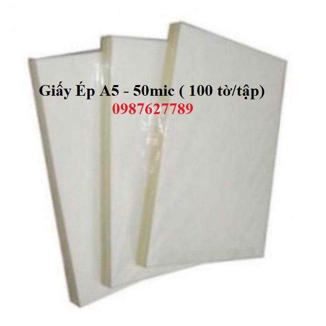Màng Ép Plastic A5 50mic 100 Tờ