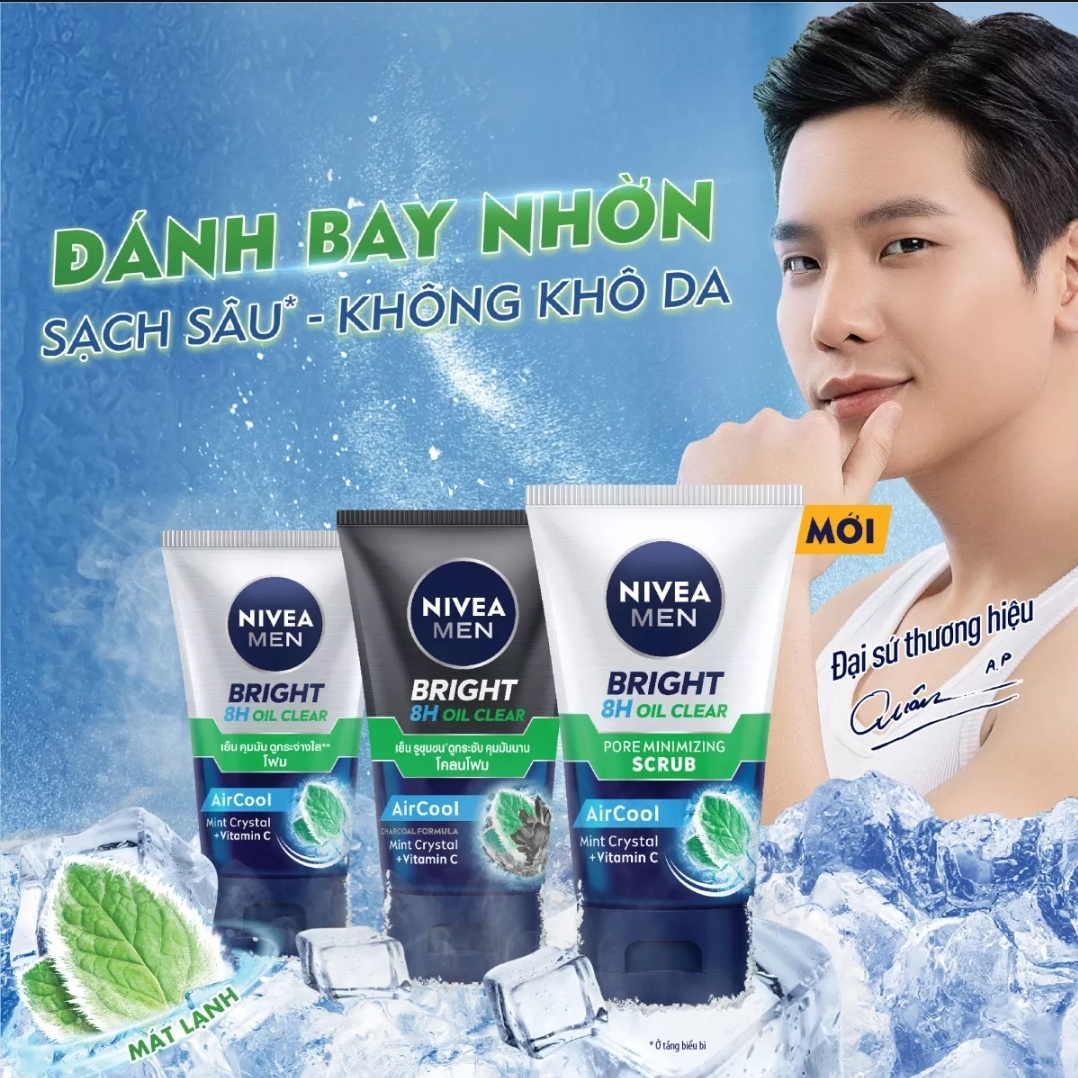 Sữa rửa mặt nivea MEN 100g