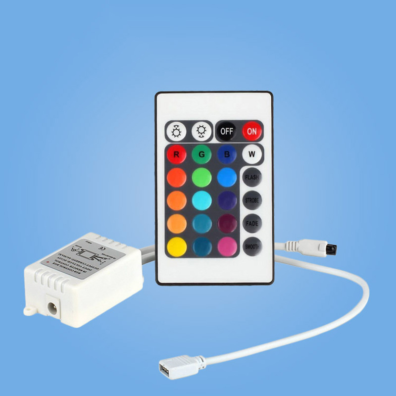KKQLA Store DC 12V RGB IR Remote Controller Led Strip light 24 44 Keys adjustable switch for SMD 3528/5050/5730/5630 LED Strip lamp lighting