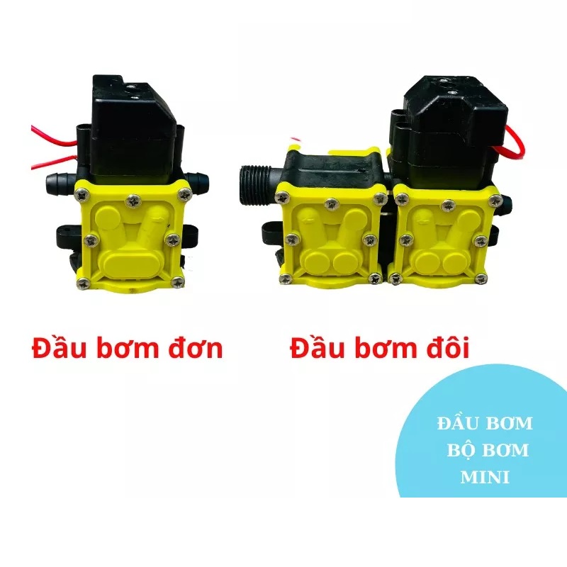 Đầu bơm đơn, bơm đôi 12v dc - linh kiện máy bơm nước mini, bơm sinleader