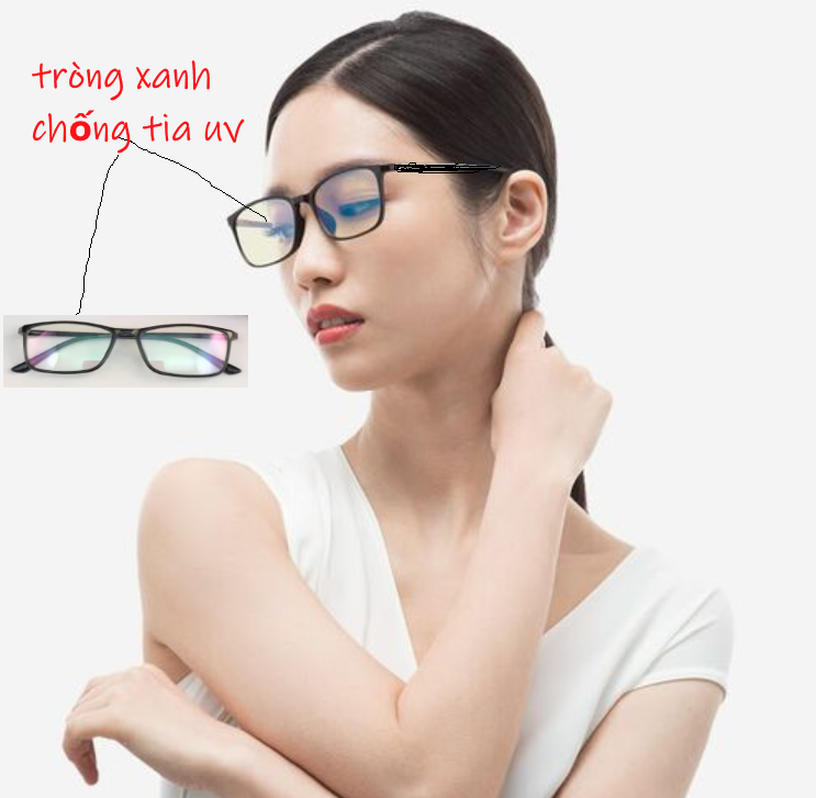 [HCM]{ mẫu mới } Kính giả cận gọng dẻo nam nữ hàng đẹp loại 1 (Đen) tròng kính bằng nhựa chống tia UVcó khả năng chống trầy xước