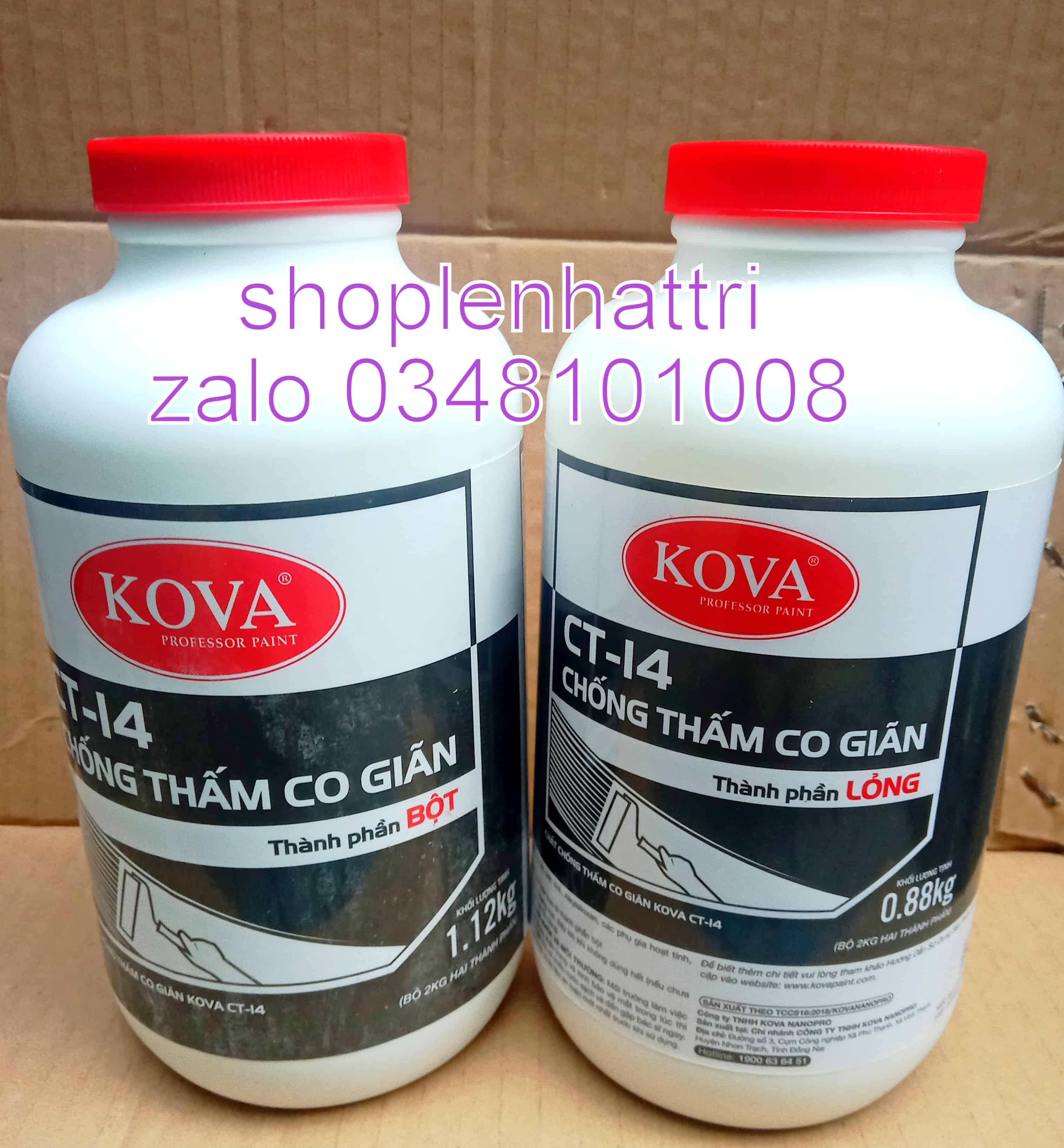 Chống thấm co giãn KOVA CT 14 2 thành phần