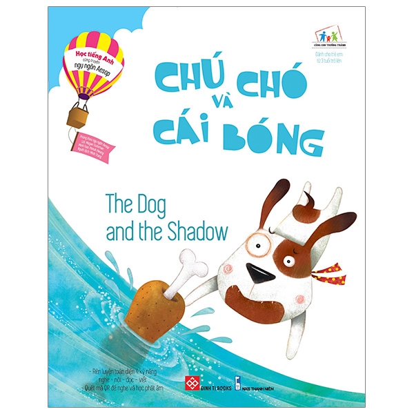 Fahasa - Học Tiếng Anh Cùng Truyện Ngụ Ngôn Aesop - Chú Chó Và Cái Bóng - The Dog And The Shadow