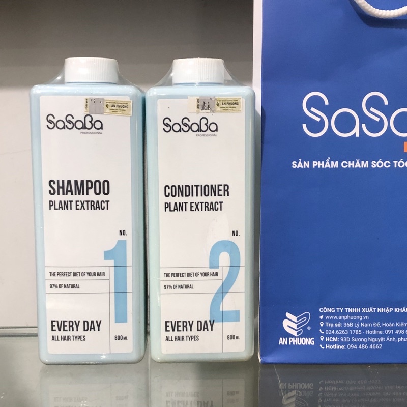 SASABA EVERY DAY NEW 2022 SUPER-Smooth Restorative Shampoo 800ML