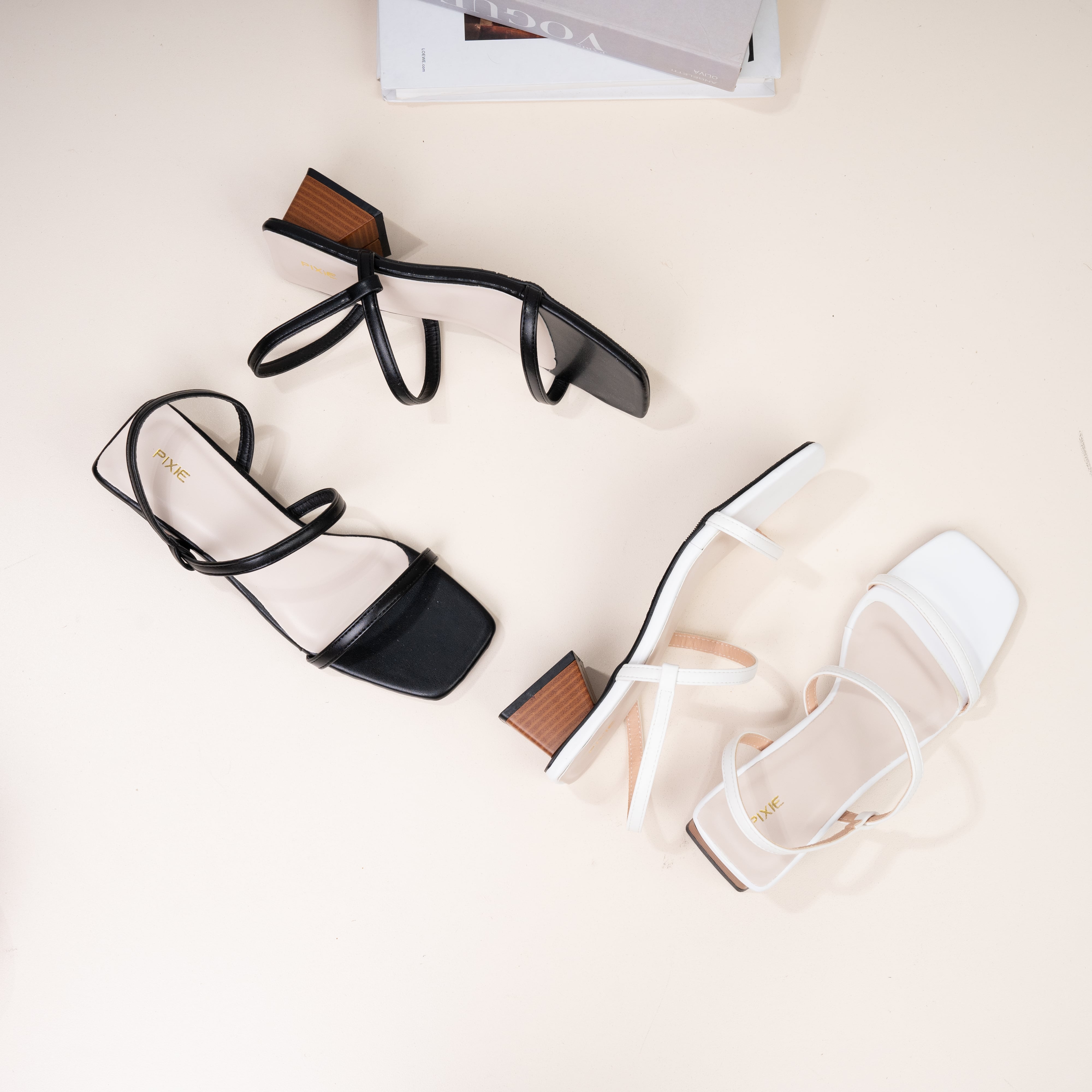 Giày Sandal Cao Gót 3cm Quai Mảnh Pixie H290