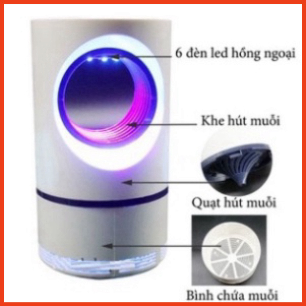 Đèn bắt muỗi để bàn thông minh ,Máy Bắt Muỗi, Ruồi, Gián Cao Cấp Mosquito Killer, Máy Diệt Côn Trùng Cắm USB Không Có Mùi Như Bình Xịt Muỗi, Không Gây Ồn Và Giật Như Vợt