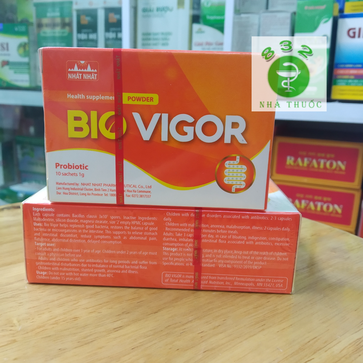 Men vi sinh BIO VIGOR hộp 10 gói