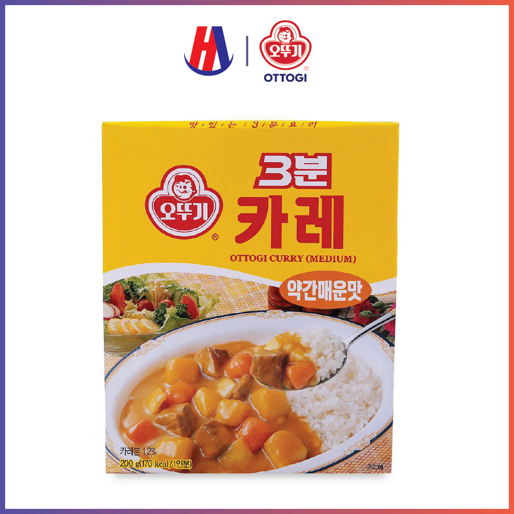 Sốt cà ri hơi cay Ottogi hộp 200g