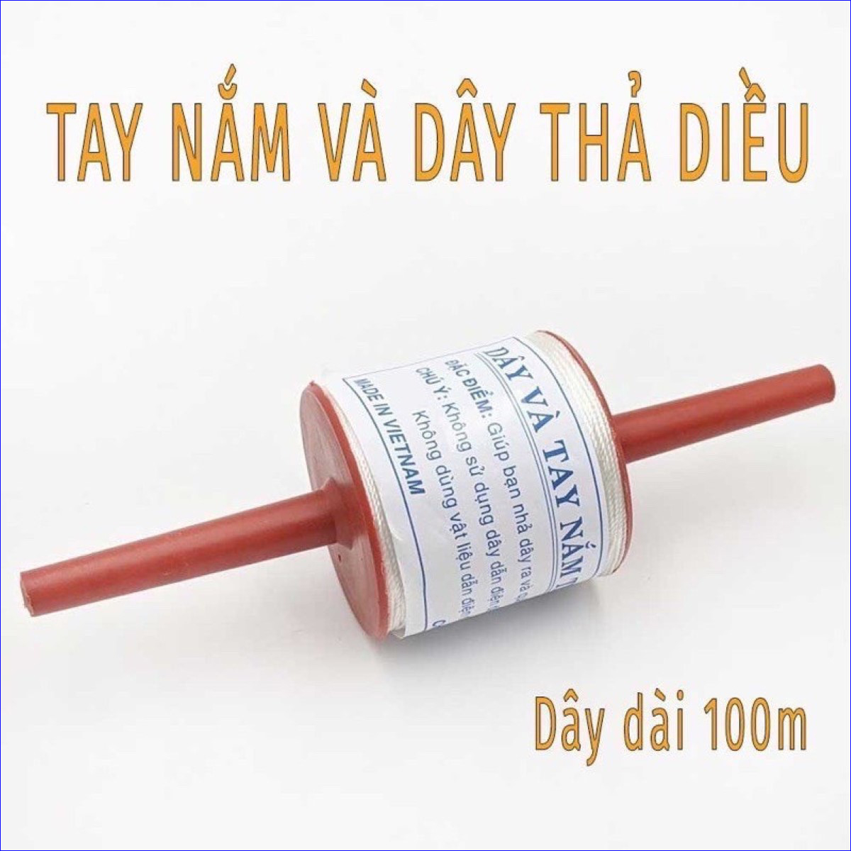 CUỘN DÂY THẢ DIỀU CÓ TAY NẮM DÀI 100M