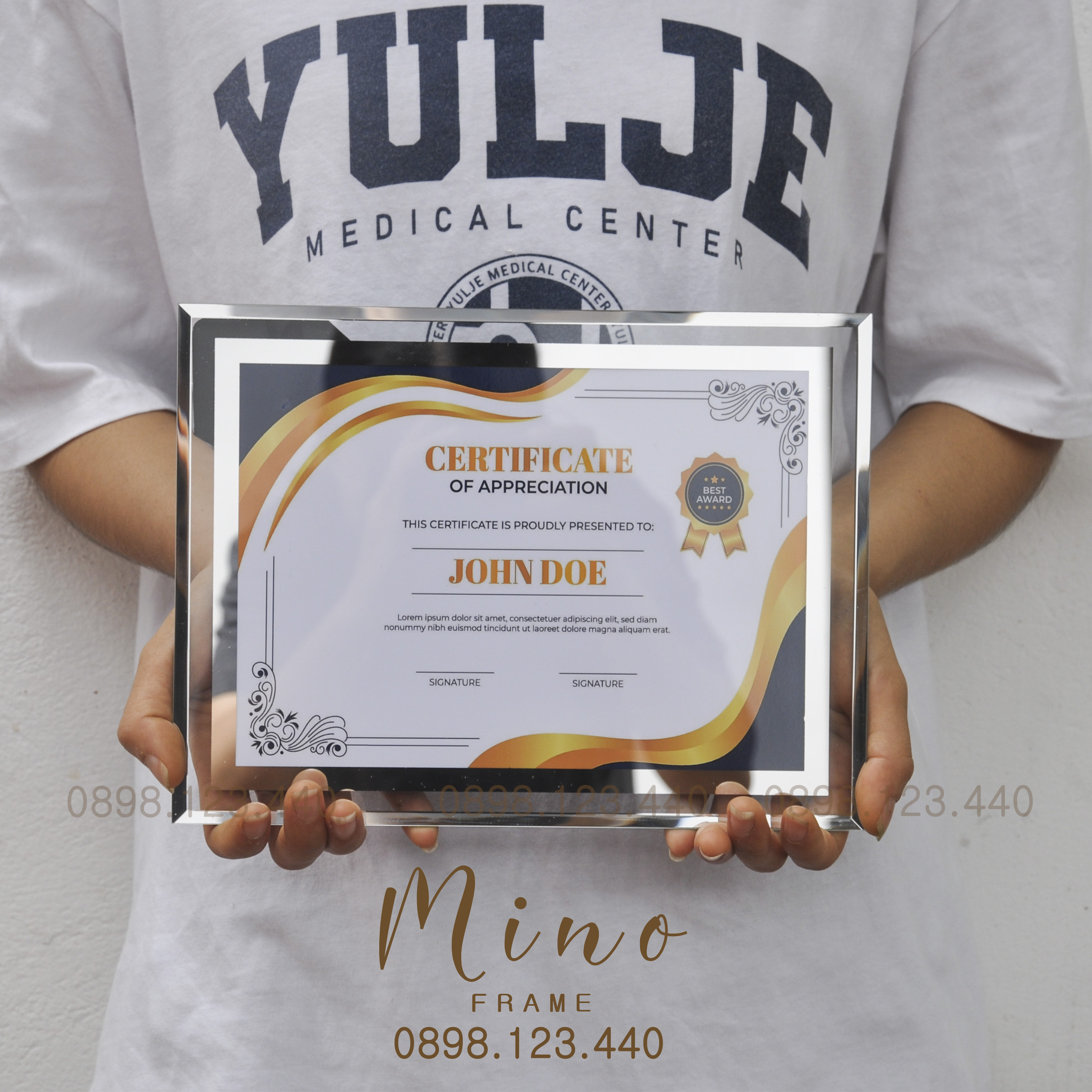 Khung Ảnh Bằng Khen A5, A4, 10inch Mino Frame