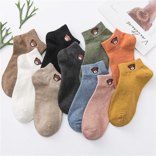 [Combo 10 kèm túi + FREESHIP] đôi tất gấu hot trend cho bạn nữ