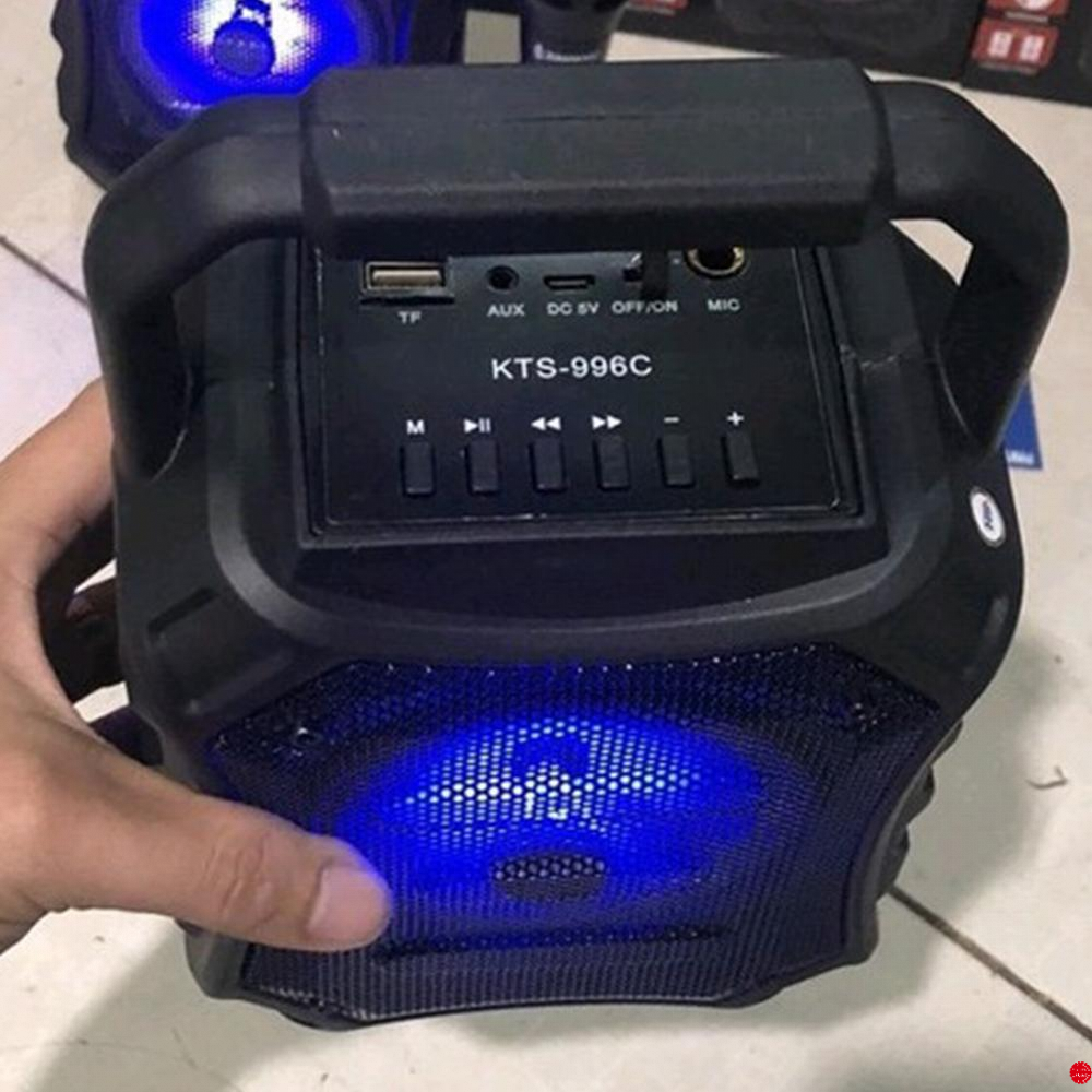 [BH 6 Tháng]LOA BLUETOOTH KARAOKE XÁCH TAY KTS 996 TẶNG KÈM MICRO