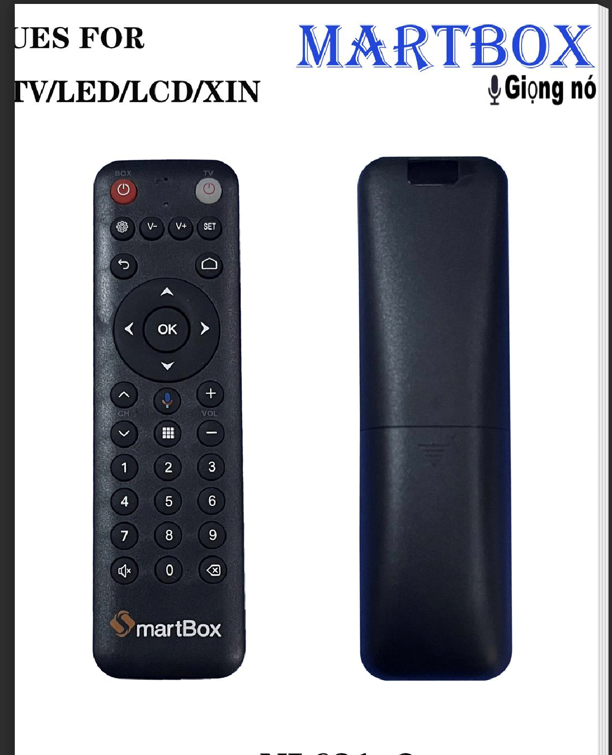 Remote điều khiển VNPT Smartbox micro điều khiển giọng nói mytv android smart box