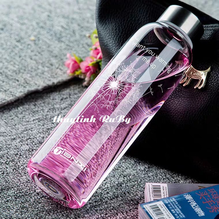 Bình Thủy Tinh Có Dây Xách - Chai Nước thủy tinh, Bình Nước Detox Thủy Tinh, Chai Bình Đựng Nước