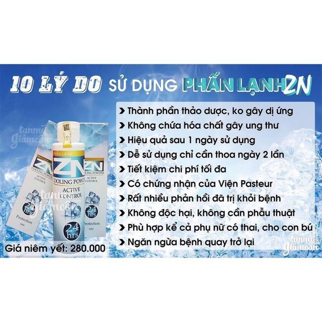 [HCM]Phấn lạnh Zn khử mùi cơ thể