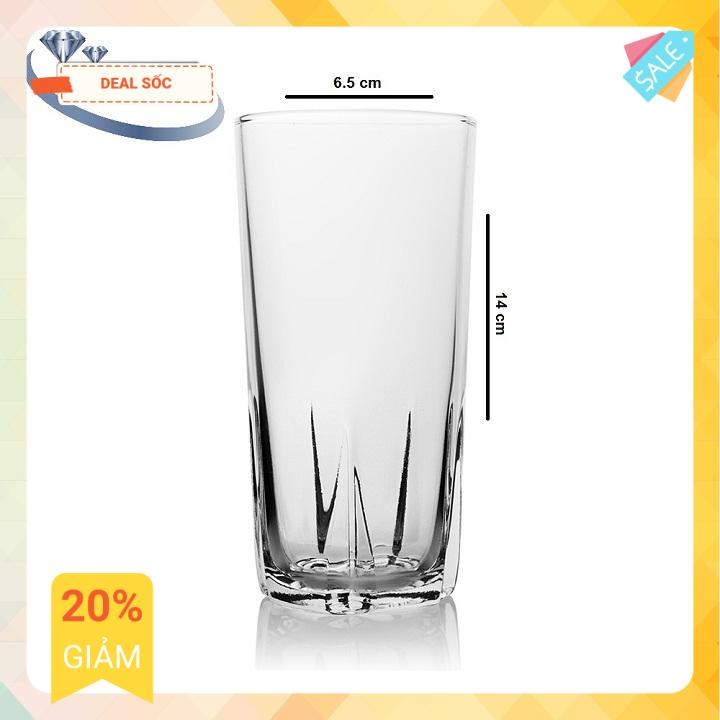 [HCM]Bộ 6 Ly Cốc Thủy Tinh Uống Cà Phê 38K 295ML Cẩm Đạt